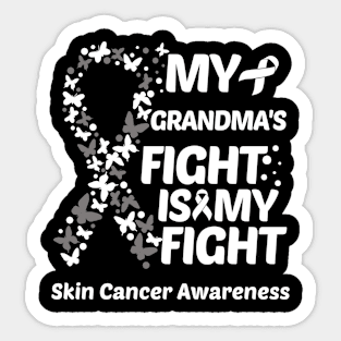 My Grandmas Fight Is My Fight Skin Cancer Awareness Sticker